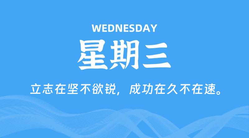 08月20日，星期三, 每天60秒读懂全世界！ - 百德网
